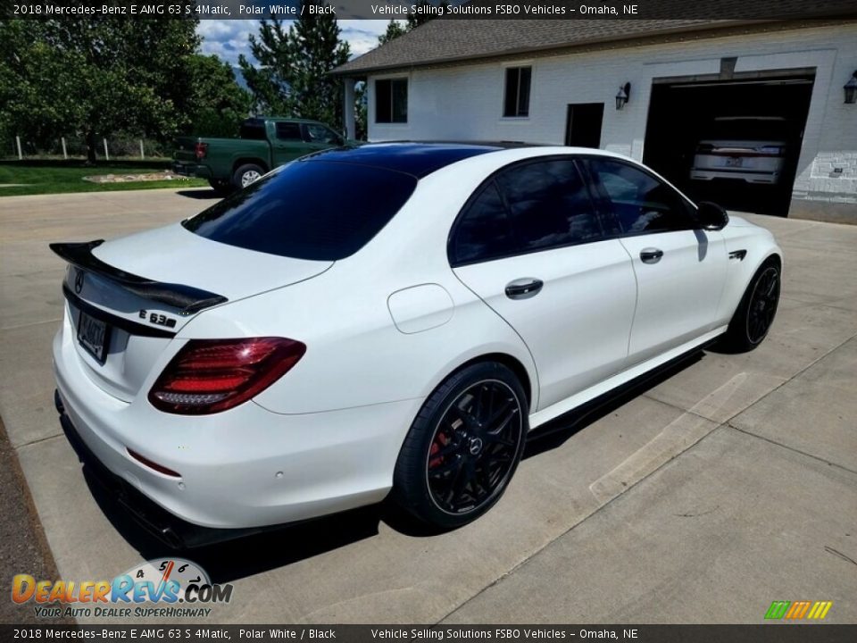 2018 Mercedes-Benz E AMG 63 S 4Matic Polar White / Black Photo #3