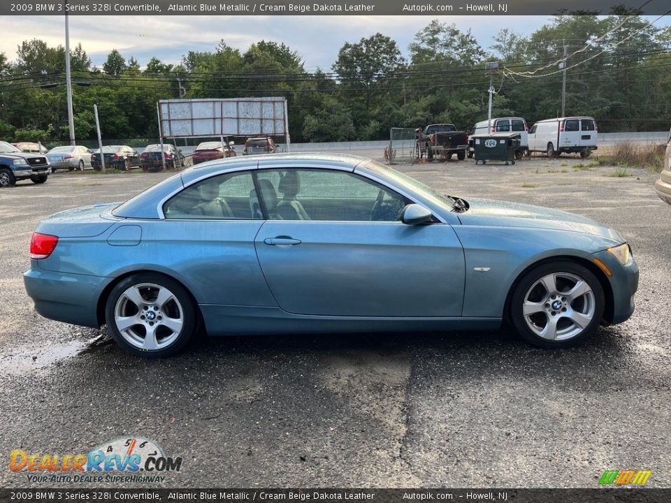 2009 BMW 3 Series 328i Convertible Atlantic Blue Metallic / Cream Beige Dakota Leather Photo #4