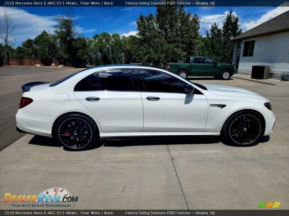 2018 Mercedes-Benz E AMG 63 S 4Matic Polar White / Black Photo #4