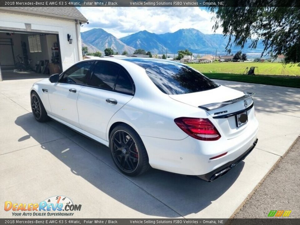 2018 Mercedes-Benz E AMG 63 S 4Matic Polar White / Black Photo #5