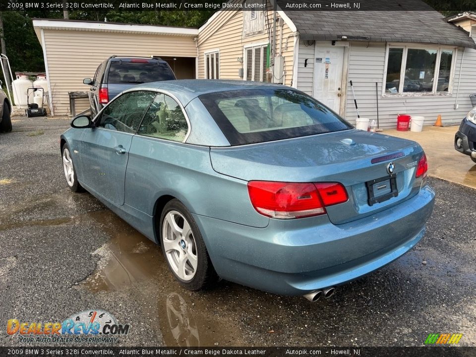 2009 BMW 3 Series 328i Convertible Atlantic Blue Metallic / Cream Beige Dakota Leather Photo #7