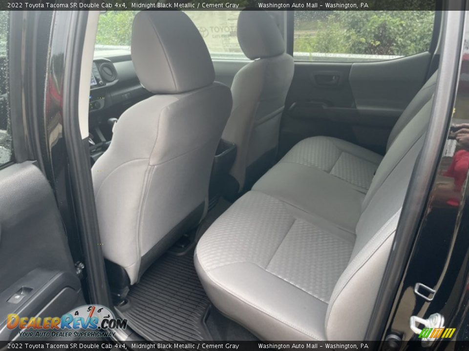 Rear Seat of 2022 Toyota Tacoma SR Double Cab 4x4 Photo #23