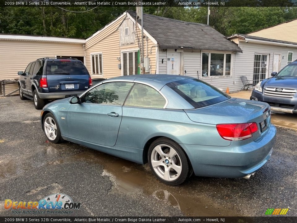 2009 BMW 3 Series 328i Convertible Atlantic Blue Metallic / Cream Beige Dakota Leather Photo #8