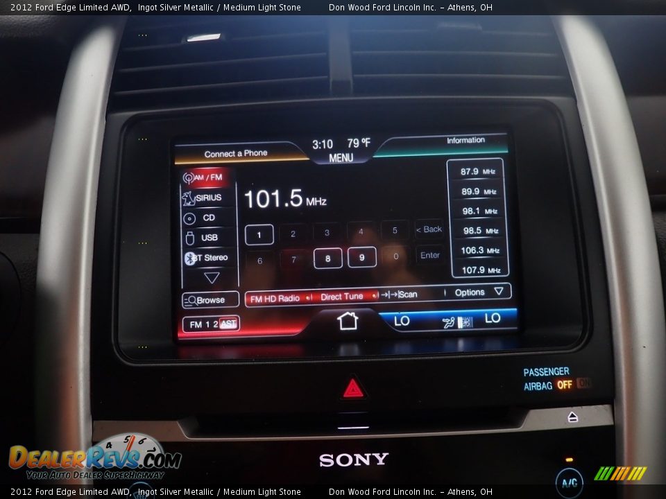 2012 Ford Edge Limited AWD Ingot Silver Metallic / Medium Light Stone Photo #25