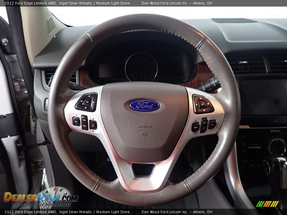 2012 Ford Edge Limited AWD Ingot Silver Metallic / Medium Light Stone Photo #26