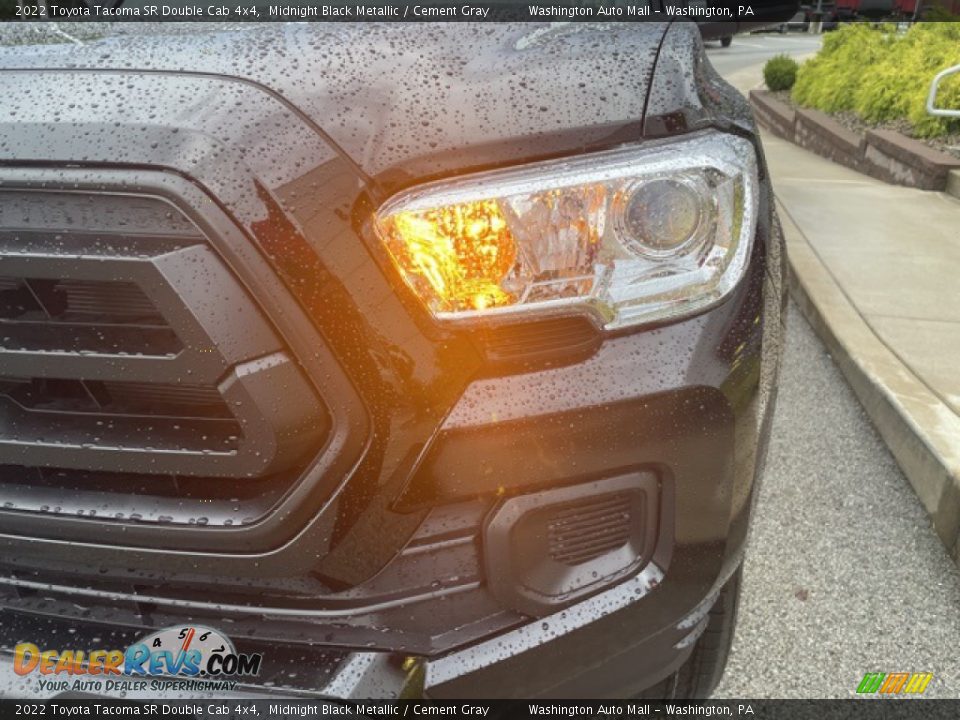 2022 Toyota Tacoma SR Double Cab 4x4 Midnight Black Metallic / Cement Gray Photo #25