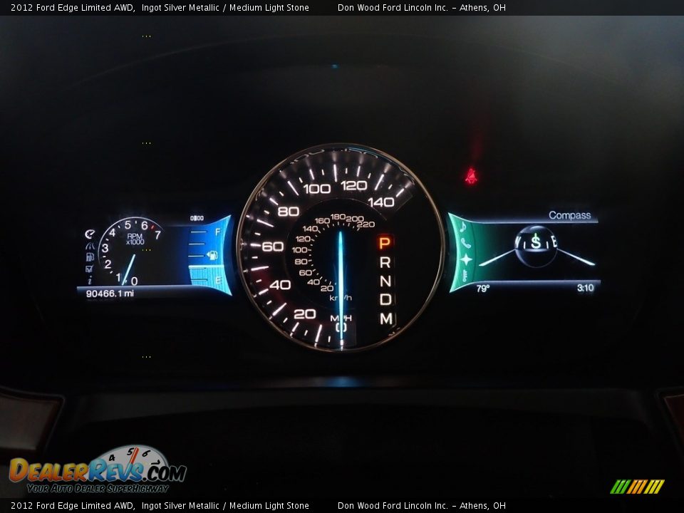 2012 Ford Edge Limited AWD Ingot Silver Metallic / Medium Light Stone Photo #27