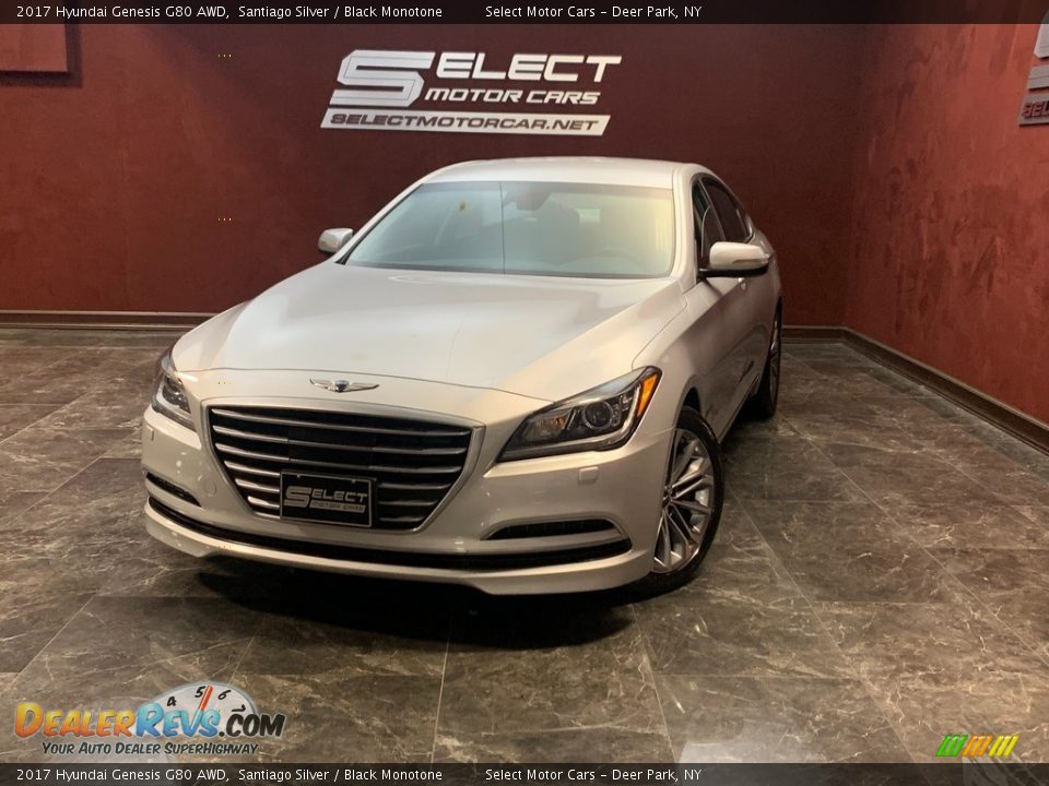 2017 Hyundai Genesis G80 AWD Santiago Silver / Black Monotone Photo #1