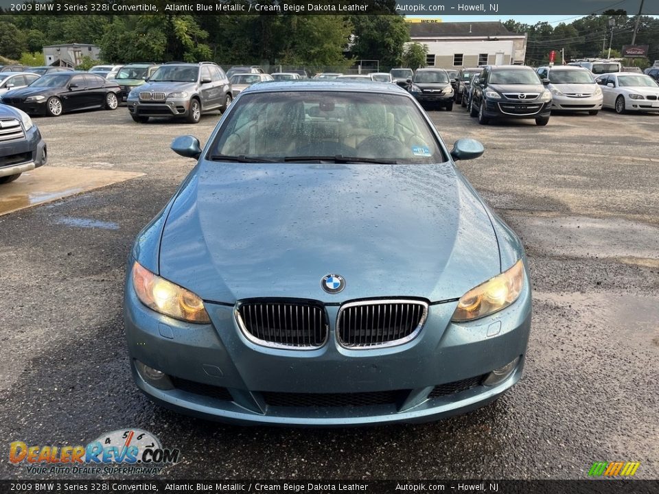 2009 BMW 3 Series 328i Convertible Atlantic Blue Metallic / Cream Beige Dakota Leather Photo #13