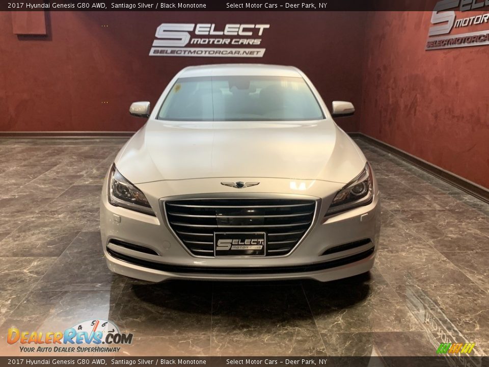 2017 Hyundai Genesis G80 AWD Santiago Silver / Black Monotone Photo #2