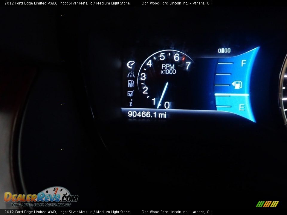 2012 Ford Edge Limited AWD Ingot Silver Metallic / Medium Light Stone Photo #33