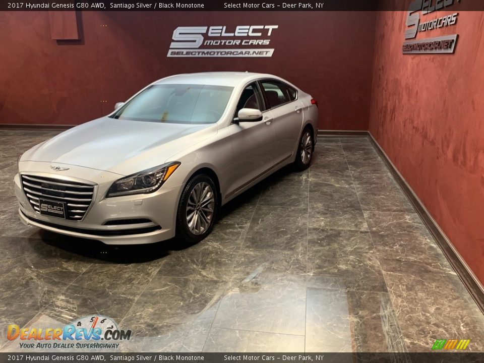 2017 Hyundai Genesis G80 AWD Santiago Silver / Black Monotone Photo #6