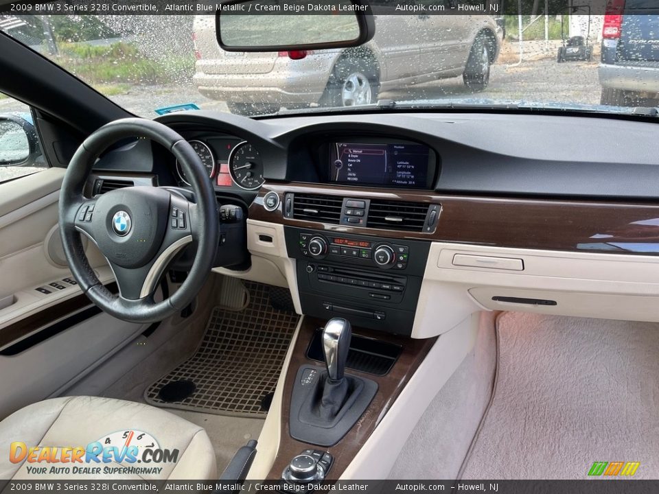 2009 BMW 3 Series 328i Convertible Atlantic Blue Metallic / Cream Beige Dakota Leather Photo #18