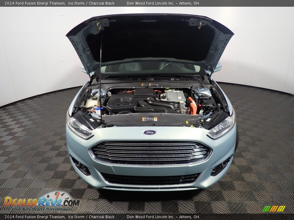 2014 Ford Fusion Energi Titanium Ice Storm / Charcoal Black Photo #7