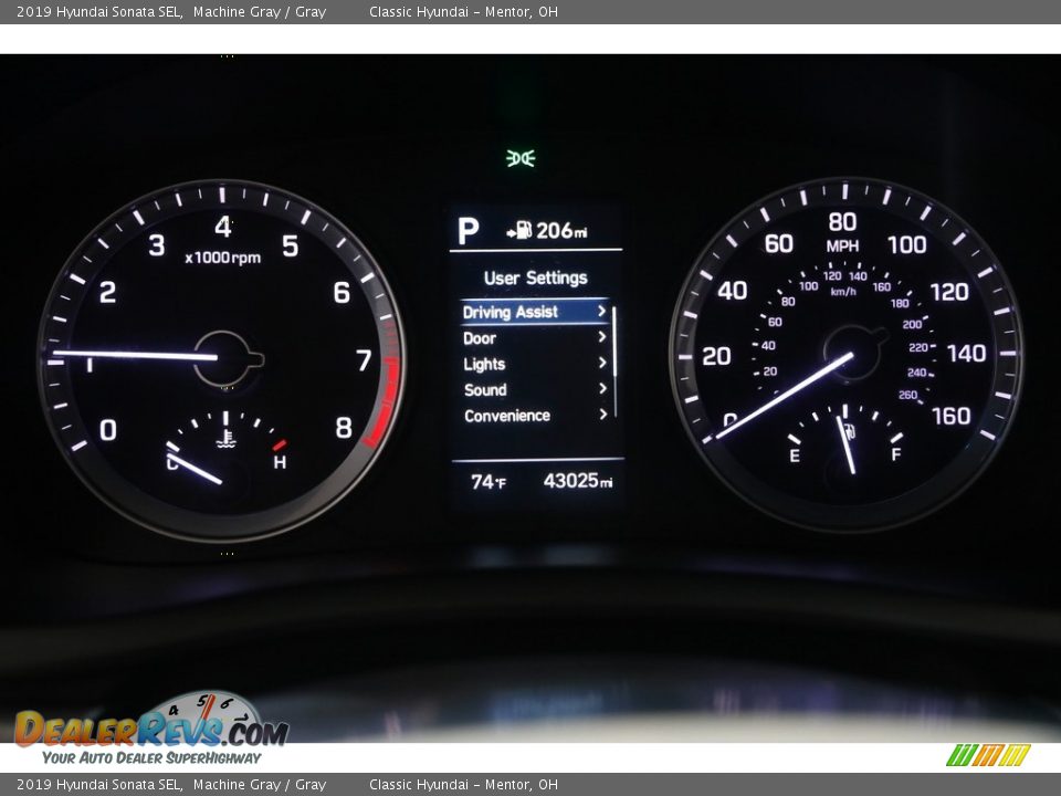 2019 Hyundai Sonata SEL Machine Gray / Gray Photo #8