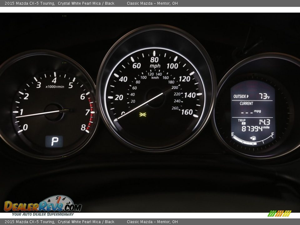 2015 Mazda CX-5 Touring Crystal White Pearl Mica / Black Photo #8