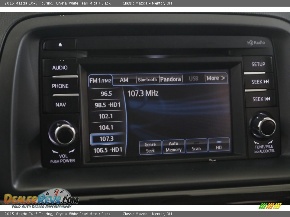 2015 Mazda CX-5 Touring Crystal White Pearl Mica / Black Photo #10