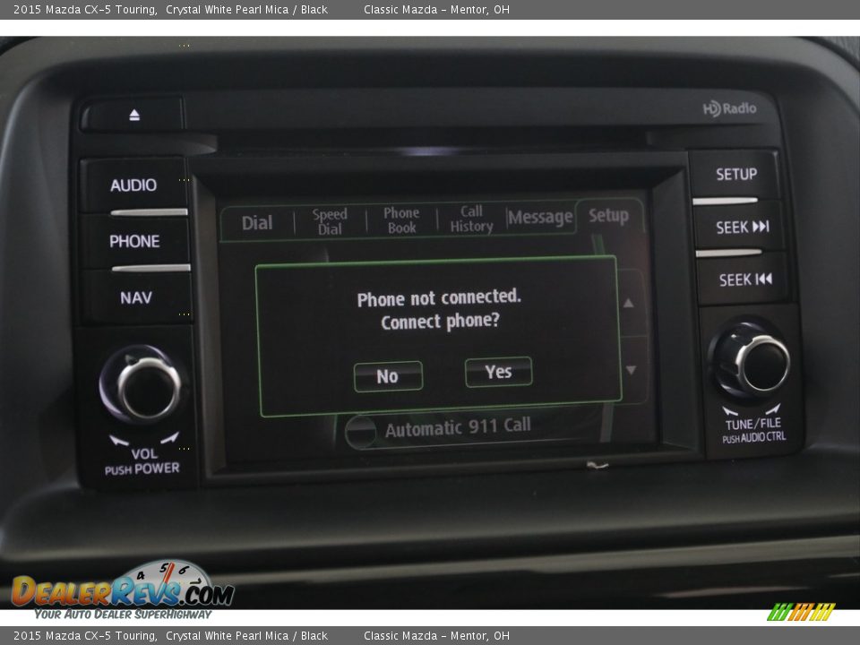 2015 Mazda CX-5 Touring Crystal White Pearl Mica / Black Photo #11