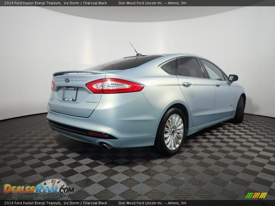 2014 Ford Fusion Energi Titanium Ice Storm / Charcoal Black Photo #17