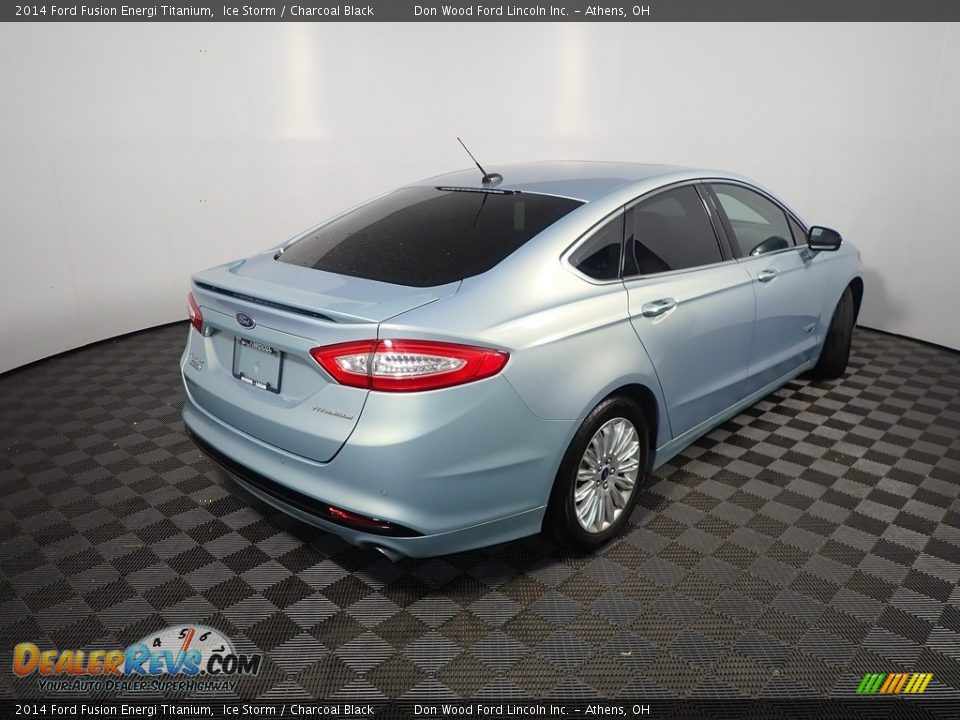 2014 Ford Fusion Energi Titanium Ice Storm / Charcoal Black Photo #18