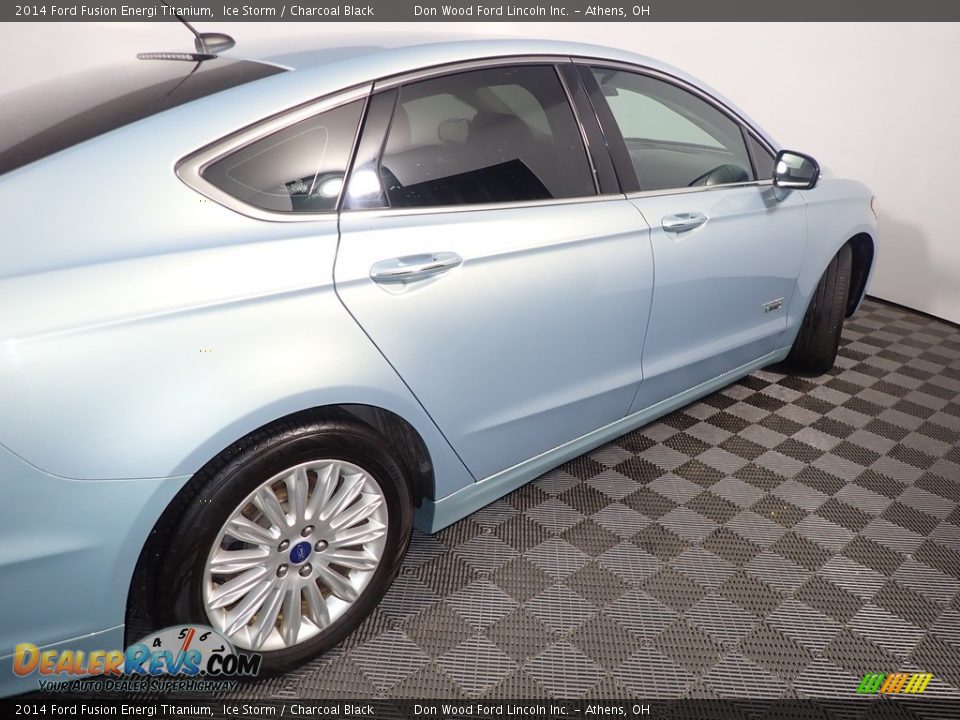 2014 Ford Fusion Energi Titanium Ice Storm / Charcoal Black Photo #20