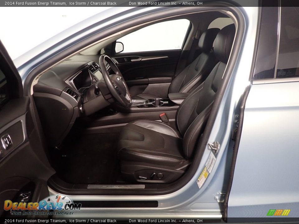 Front Seat of 2014 Ford Fusion Energi Titanium Photo #24