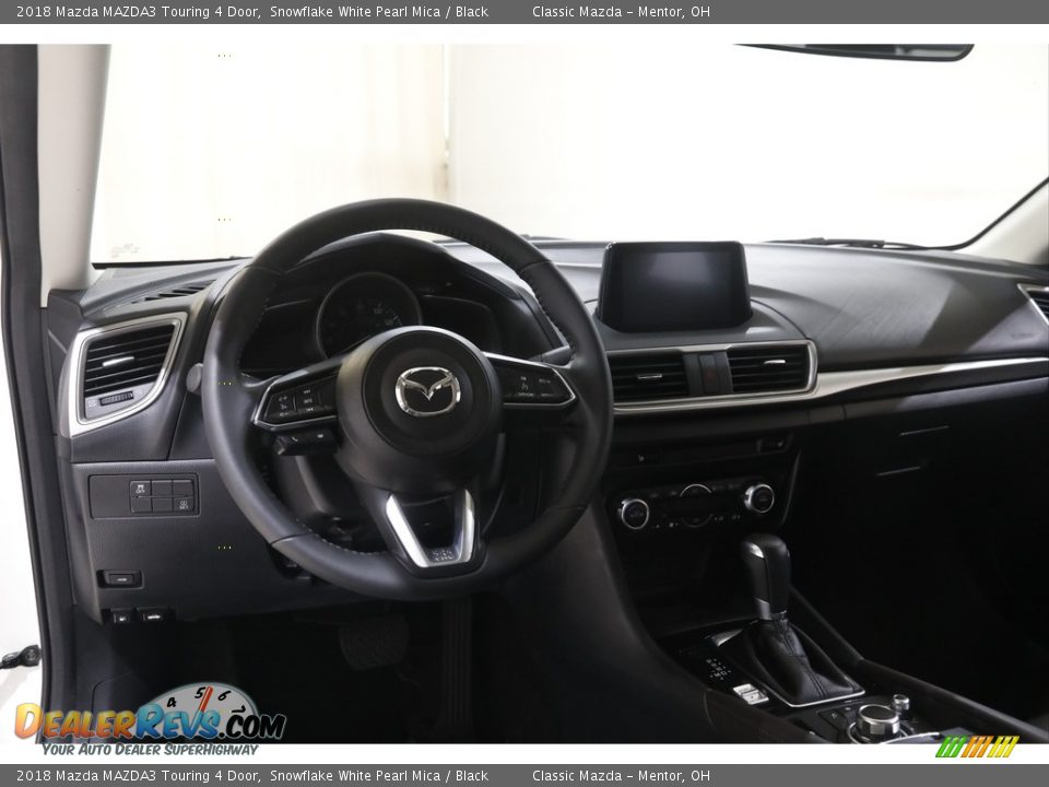 2018 Mazda MAZDA3 Touring 4 Door Snowflake White Pearl Mica / Black Photo #6