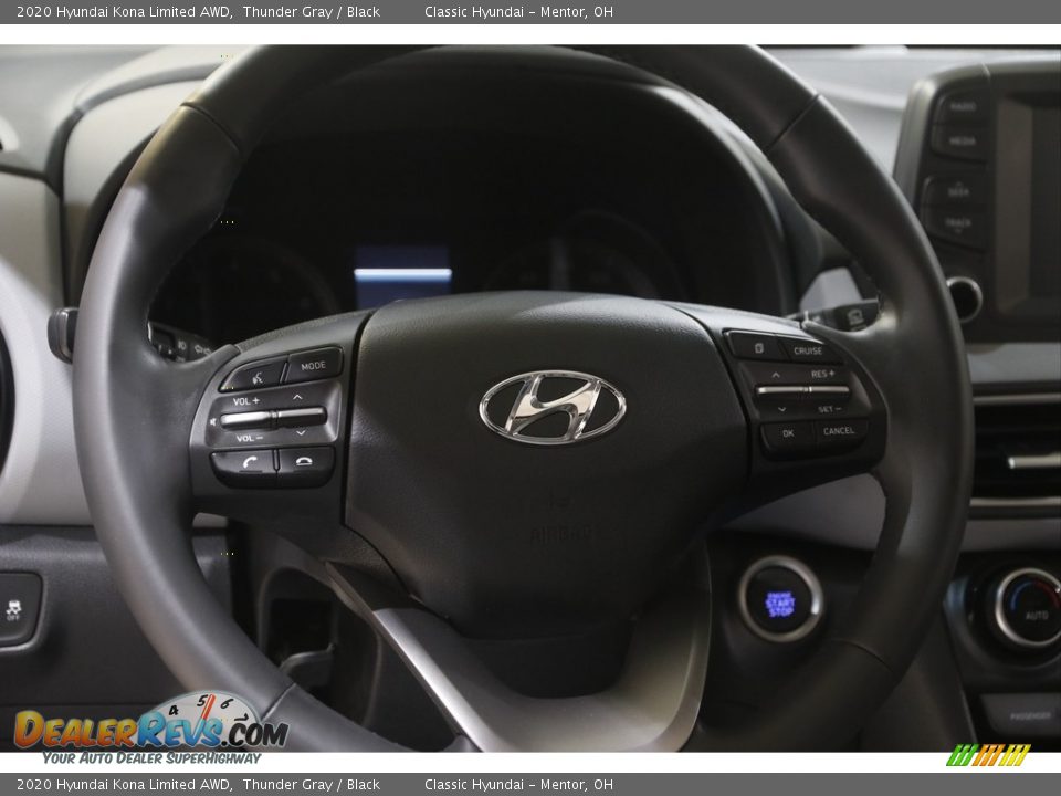 2020 Hyundai Kona Limited AWD Thunder Gray / Black Photo #7