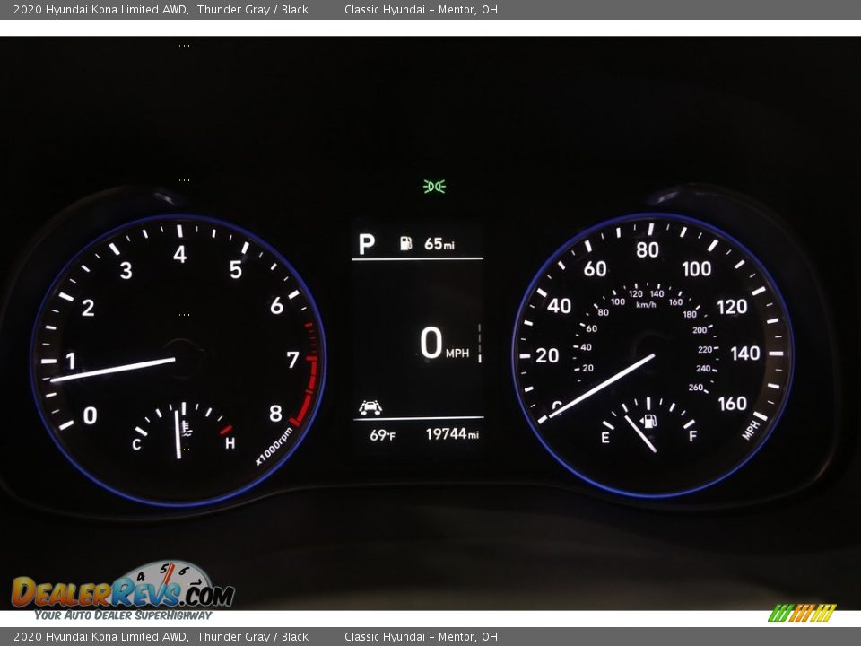2020 Hyundai Kona Limited AWD Thunder Gray / Black Photo #8