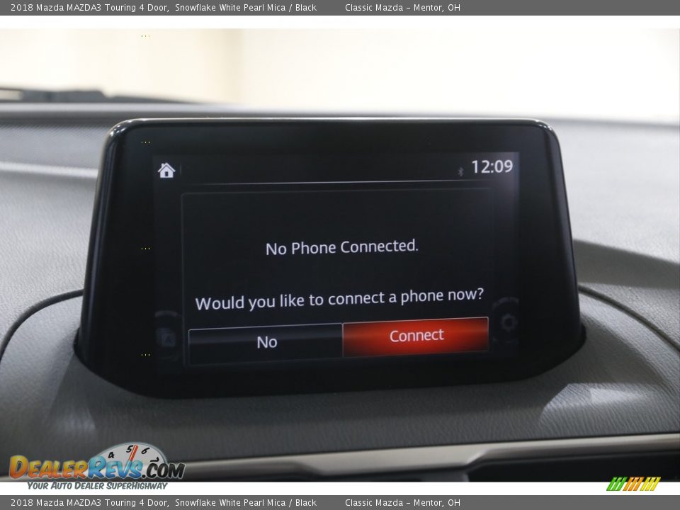 2018 Mazda MAZDA3 Touring 4 Door Snowflake White Pearl Mica / Black Photo #10