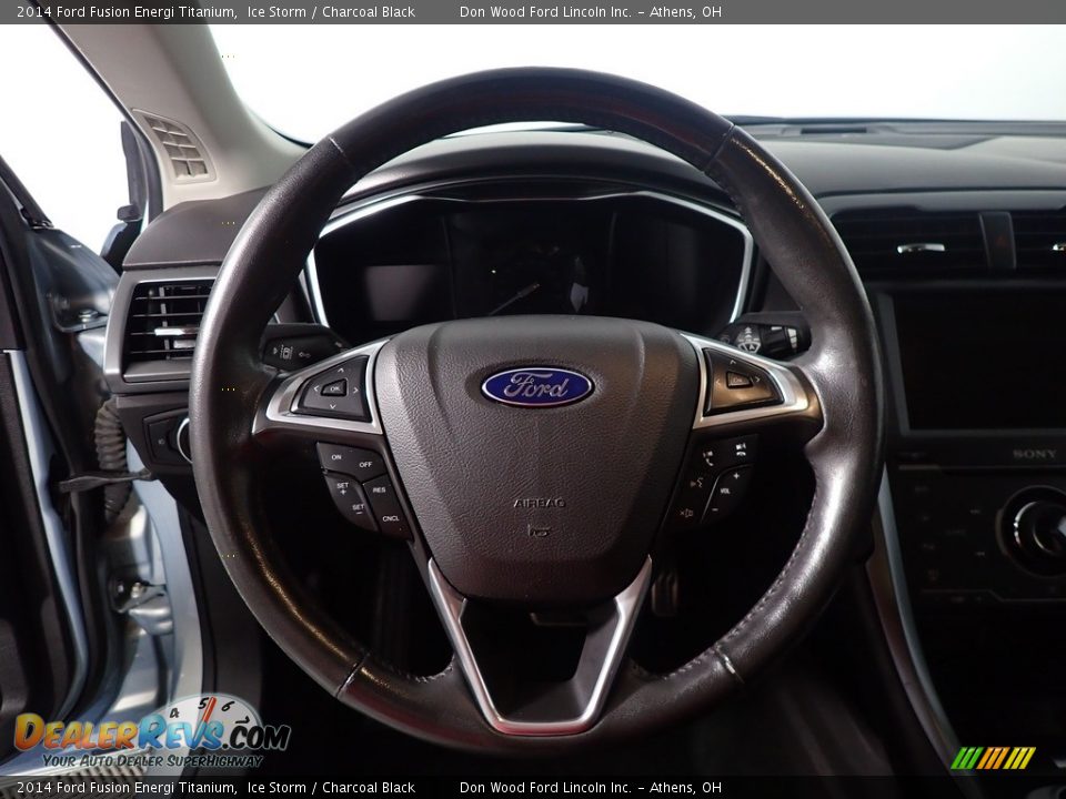 2014 Ford Fusion Energi Titanium Steering Wheel Photo #29