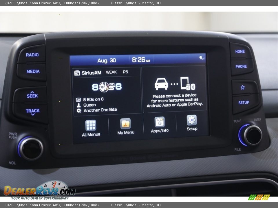 2020 Hyundai Kona Limited AWD Thunder Gray / Black Photo #10