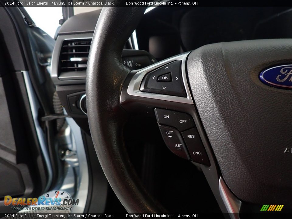 2014 Ford Fusion Energi Titanium Steering Wheel Photo #31
