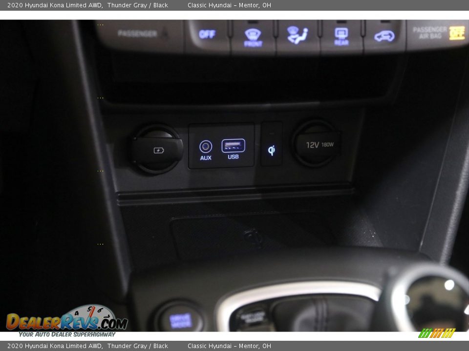 2020 Hyundai Kona Limited AWD Thunder Gray / Black Photo #12