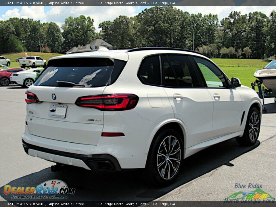 2021 BMW X5 xDrive40i Alpine White / Coffee Photo #5