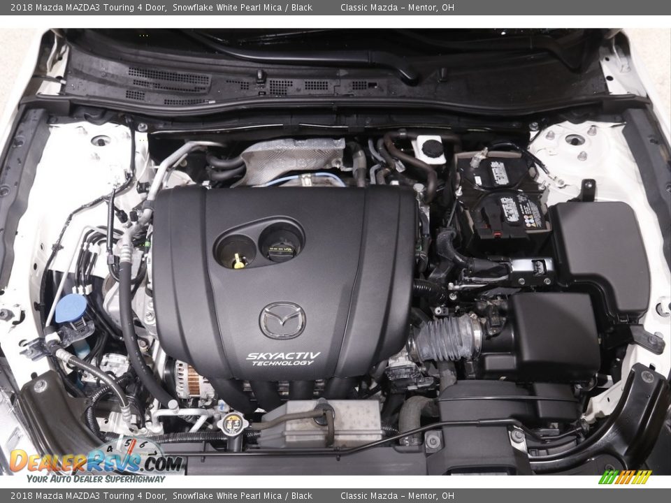 2018 Mazda MAZDA3 Touring 4 Door Snowflake White Pearl Mica / Black Photo #20