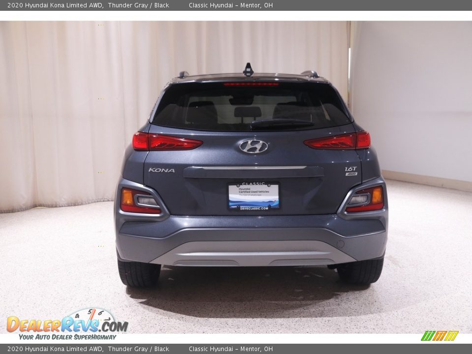 2020 Hyundai Kona Limited AWD Thunder Gray / Black Photo #19