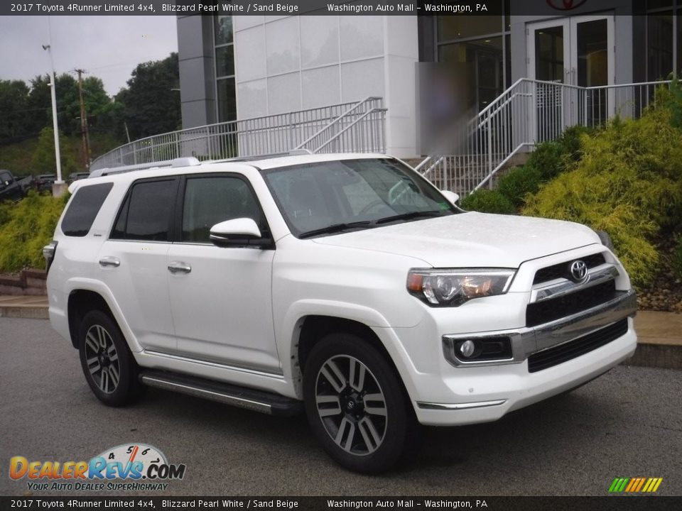 2017 Toyota 4Runner Limited 4x4 Blizzard Pearl White / Sand Beige Photo #1