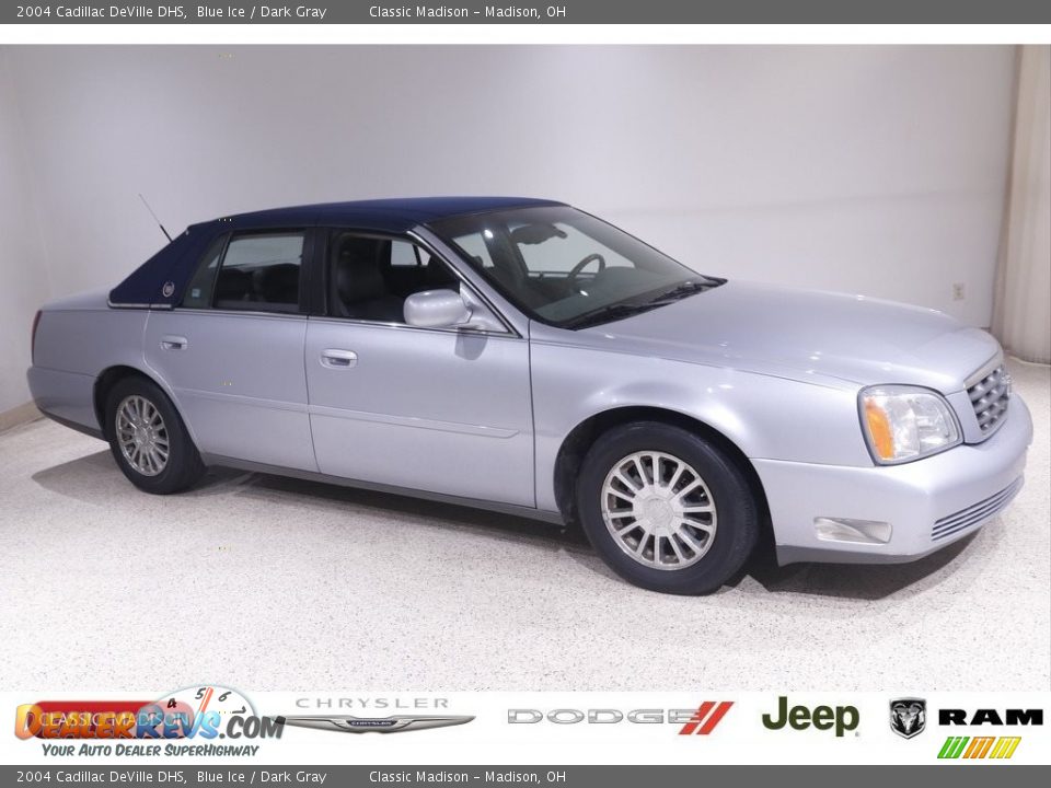 2004 Cadillac DeVille DHS Blue Ice / Dark Gray Photo #1
