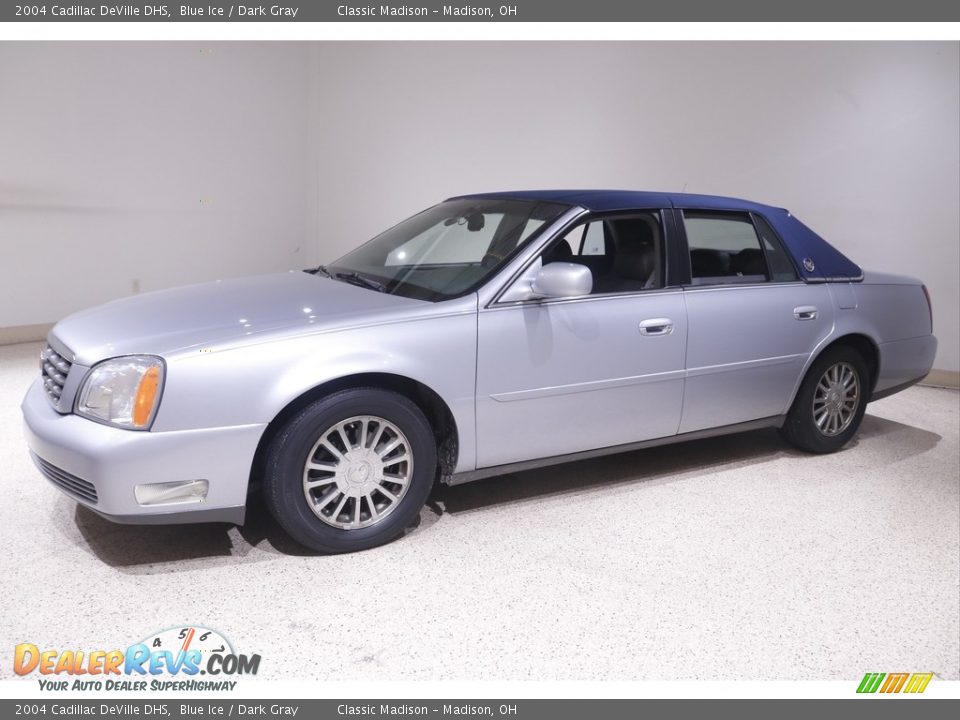 2004 Cadillac DeVille DHS Blue Ice / Dark Gray Photo #3