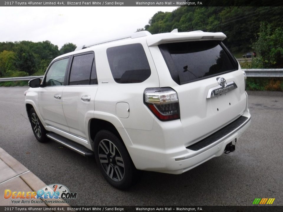 2017 Toyota 4Runner Limited 4x4 Blizzard Pearl White / Sand Beige Photo #16