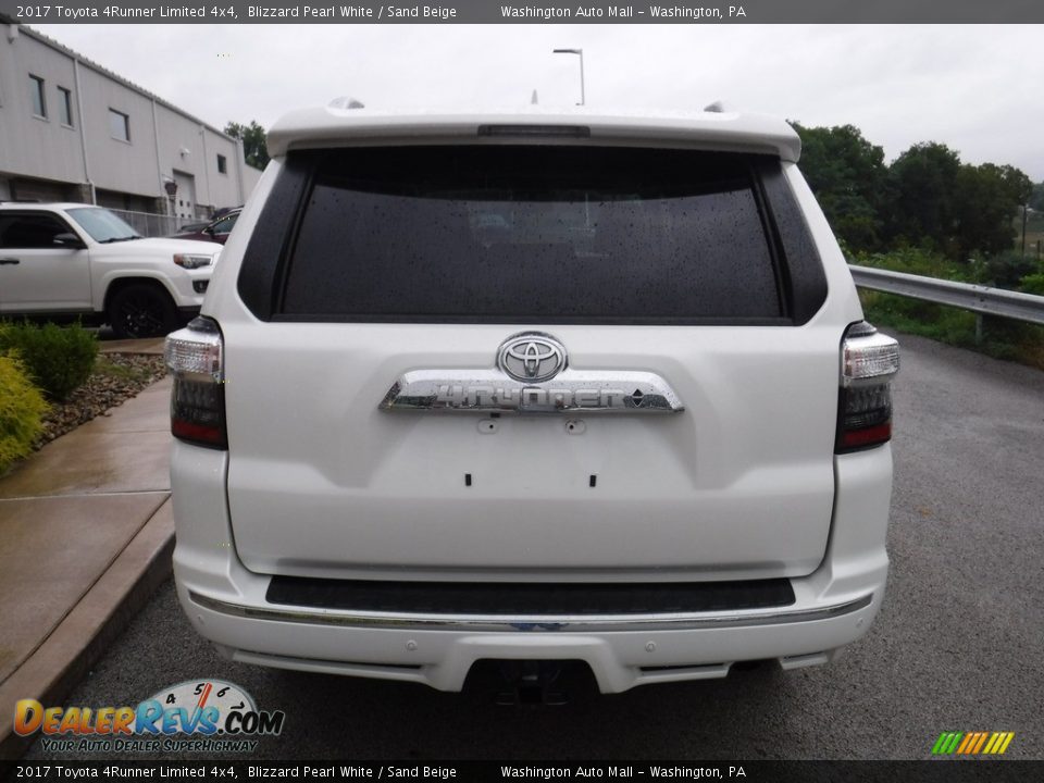 2017 Toyota 4Runner Limited 4x4 Blizzard Pearl White / Sand Beige Photo #17