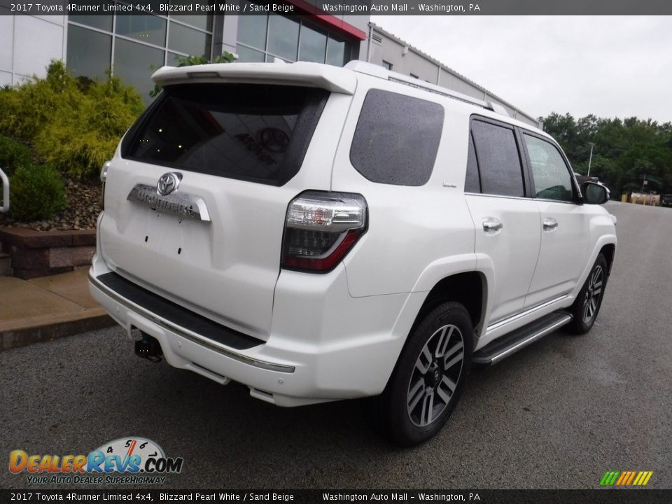 2017 Toyota 4Runner Limited 4x4 Blizzard Pearl White / Sand Beige Photo #18