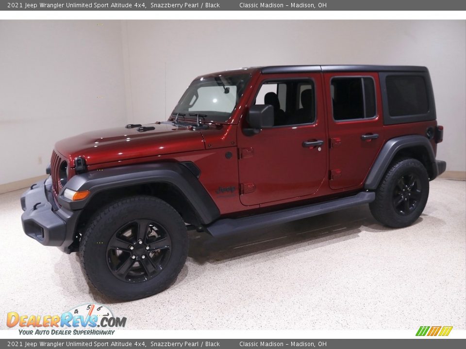 2021 Jeep Wrangler Unlimited Sport Altitude 4x4 Snazzberry Pearl / Black Photo #3