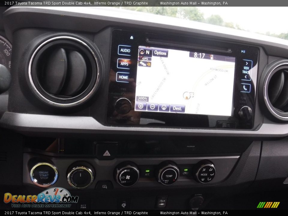2017 Toyota Tacoma TRD Sport Double Cab 4x4 Inferno Orange / TRD Graphite Photo #3