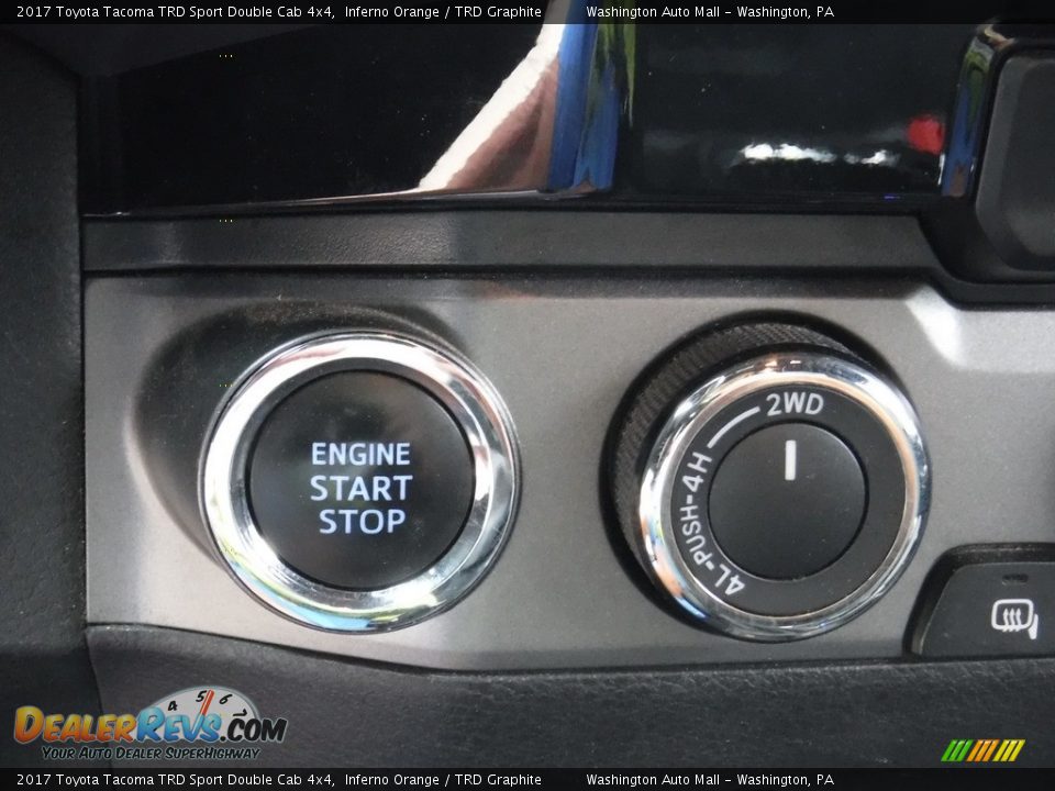 2017 Toyota Tacoma TRD Sport Double Cab 4x4 Inferno Orange / TRD Graphite Photo #4