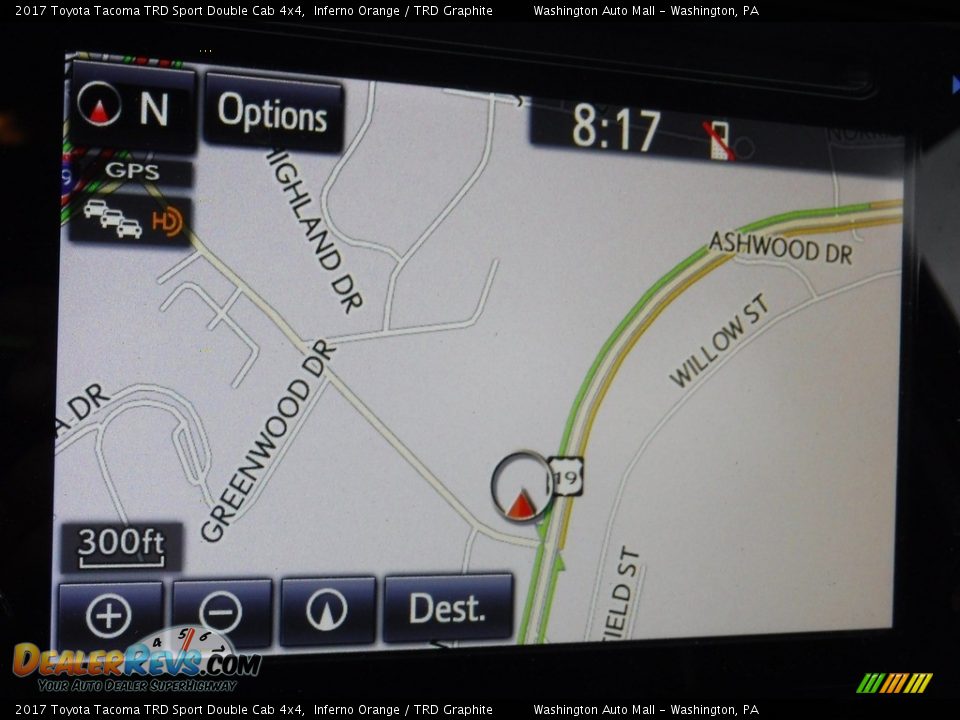 2017 Toyota Tacoma TRD Sport Double Cab 4x4 Inferno Orange / TRD Graphite Photo #5
