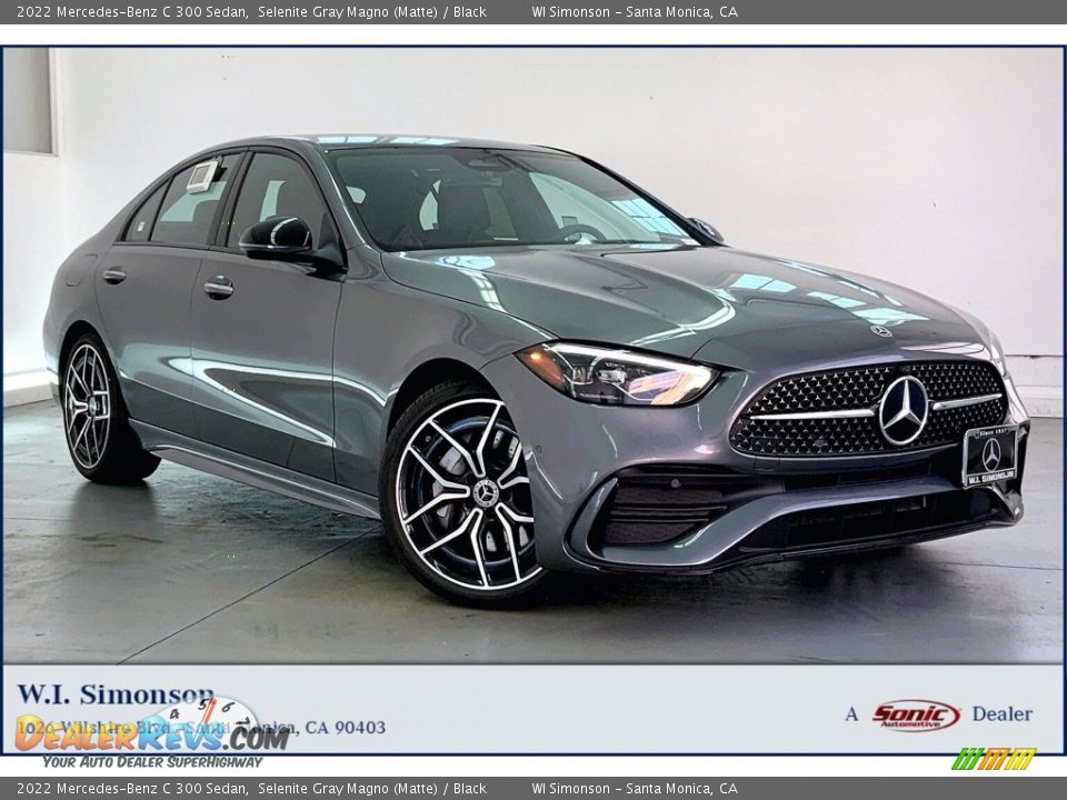 2022 Mercedes-Benz C 300 Sedan Selenite Gray Magno (Matte) / Black Photo #1