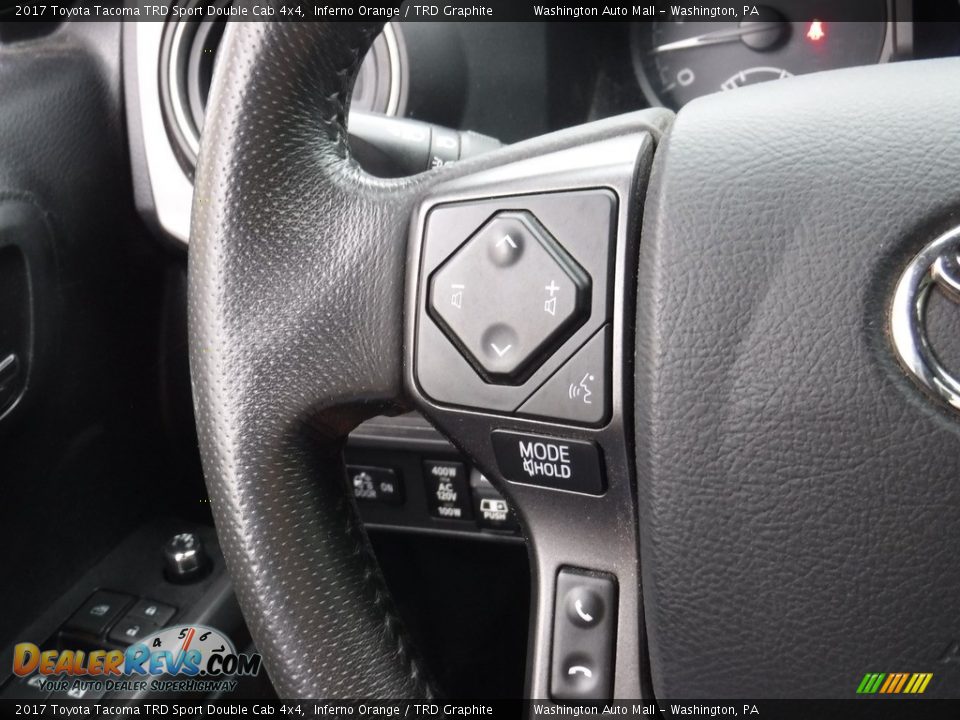 2017 Toyota Tacoma TRD Sport Double Cab 4x4 Inferno Orange / TRD Graphite Photo #8