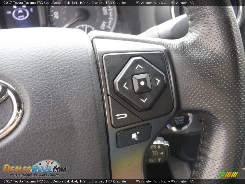 2017 Toyota Tacoma TRD Sport Double Cab 4x4 Inferno Orange / TRD Graphite Photo #9
